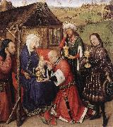 DARET, Jacques Altarpiece of the Virgin dfdsg oil